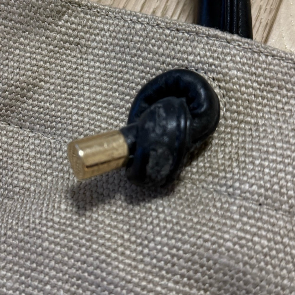 Anine Bing Saffron Tote with Black Handles - Picture 5 of 5